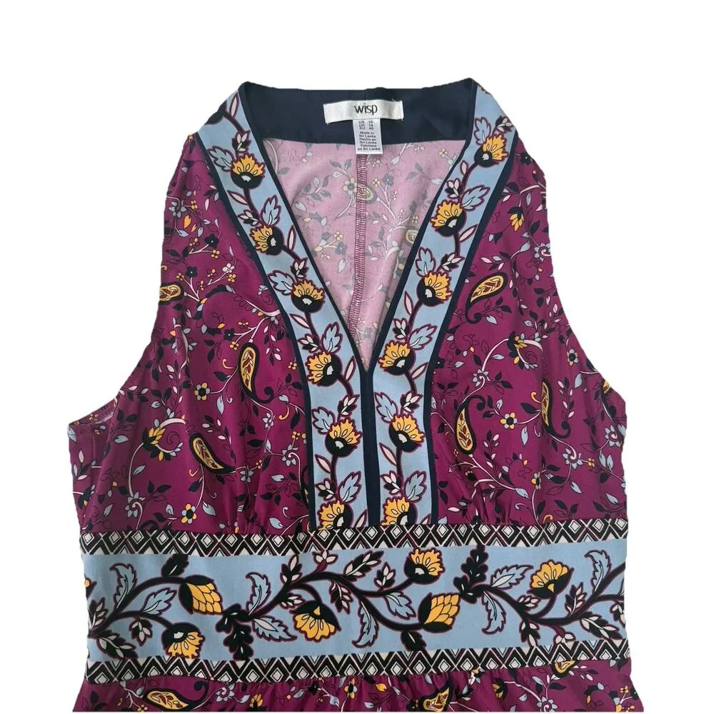 WISP,  WOMENS,  STRETCHY,  SLEEVELESS,  V-NECK,  A-LINE DRESS,  SIZE 10 - Picture 5 of 9